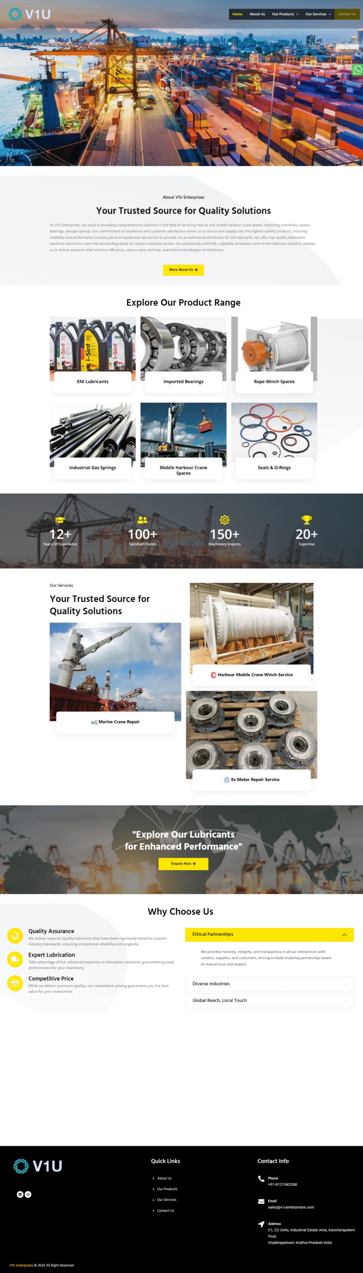 Industrial lubricants and products website